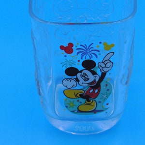 Vintage Disney World Tumbler, McDonald&#39;s Collectible Glass, Millennium Tumbler, Mickey Mouse Drinking Glass