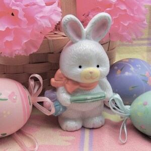 White Rabbit Figurine, Bunny Rabbit Figurine, Easter Bunny Decor, Rabbit Lover Gift