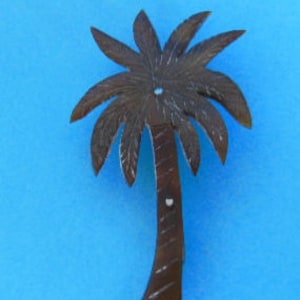 Vintage Hawaiian Jewelry, Bakelite Brooch, Palm Tree Pin, Vintage Brooch, Tropical Jewelry