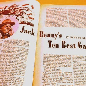 Vintage Magazine, Vintage Liberty Magazine, Collectible Military Magazine, WWII Short Stories, Jack Benny, Vintage Ephemera image 3