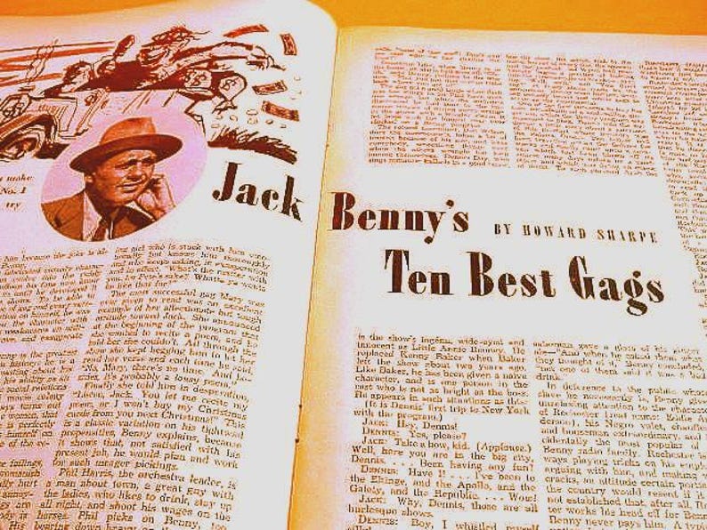Vintage Magazine, Vintage Liberty Magazine, Collectible Military Magazine, WWII Short Stories, Jack Benny, Vintage Ephemera image 3