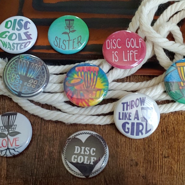 disc golf pins - set of 10