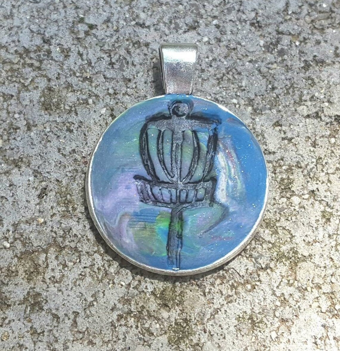 Disc Golf Pendant or Keychain 125 Etsy