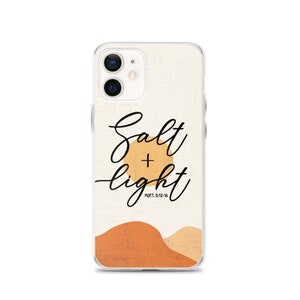 Salt and Light kristet iPhone-skal, bibelverscitat genomskinligt gummiskal, 12 mini, 13, iPhone 11 Pro Max, Xr, X, SE, 7, 8 Plus bild 6