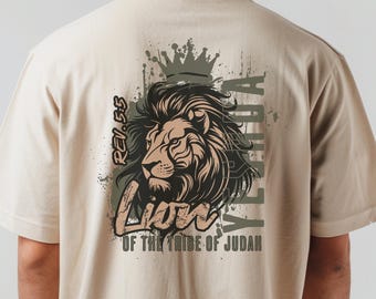 Löwe von Jejuda christliches T-Shirt: Revelation 5 Bibel Vers, Yeshua Apparel