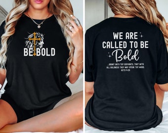 Be Bold christelijk T-shirt: Lion of Judah, Comfort Colors T-shirt