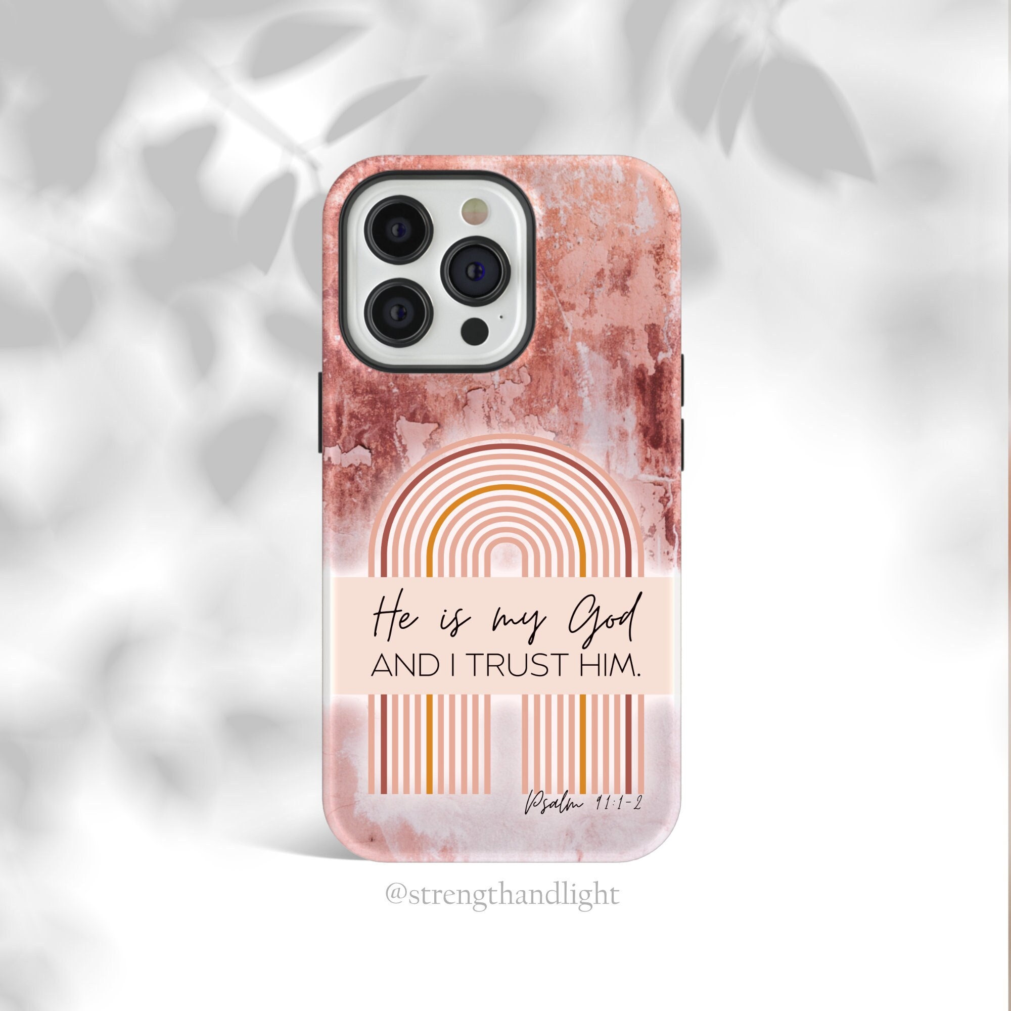 Christian Phone Case He is My God Bible Verse Iphone Case - Etsy
