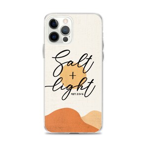 Salt and Light kristet iPhone-skal, bibelverscitat genomskinligt gummiskal, 12 mini, 13, iPhone 11 Pro Max, Xr, X, SE, 7, 8 Plus bild 9