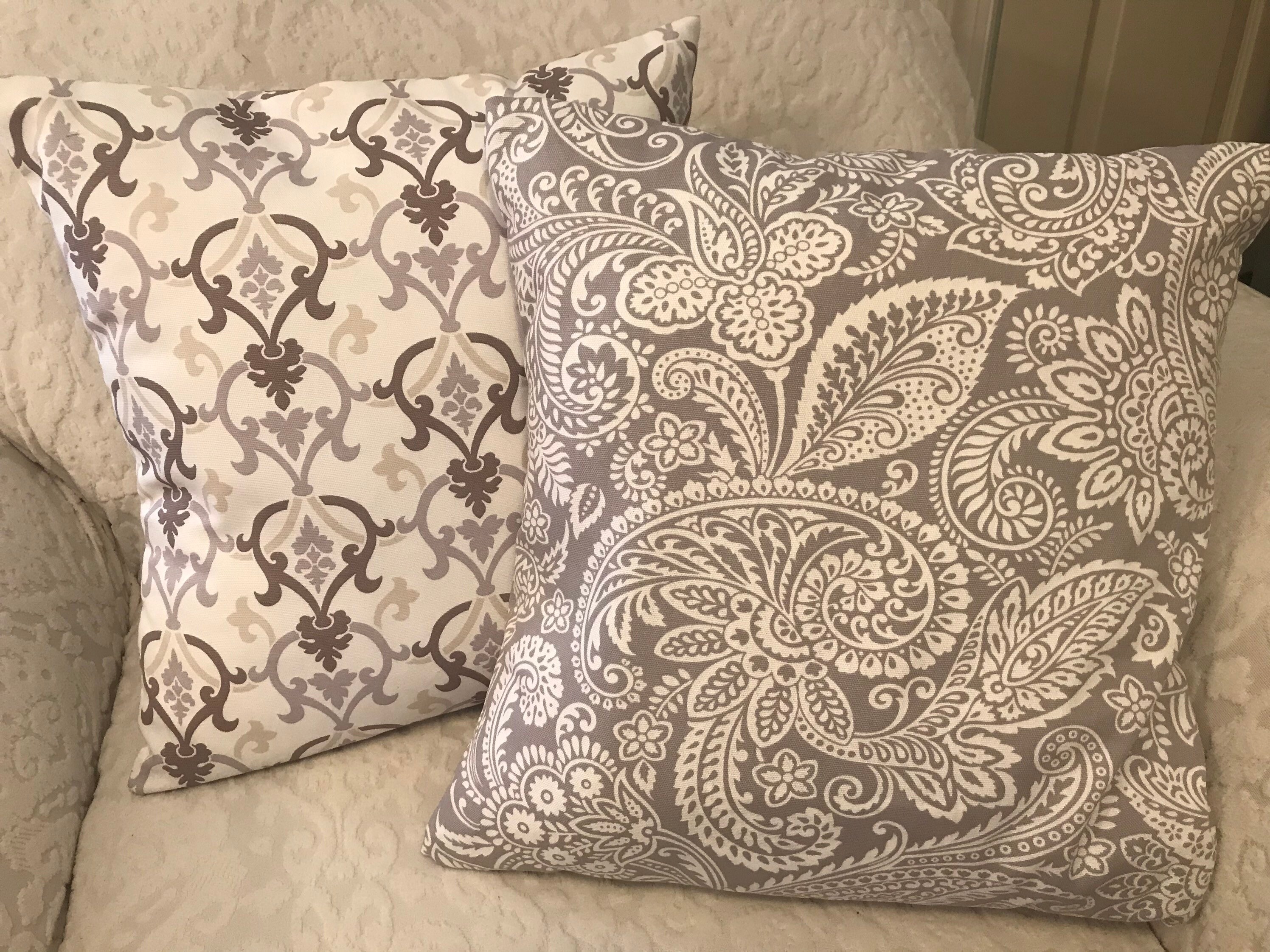 Decorative Handmade 18 X 18 Pillow Cover, Couch Pillow, Toss Pillow