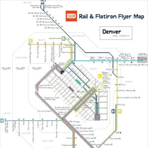 Denver RTD Map Cross-stitch Pattern (PDF Download) - Etsy UK