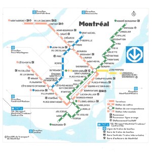 Metro Montreal Map Cross Stitch Pdf Pattern Etsy