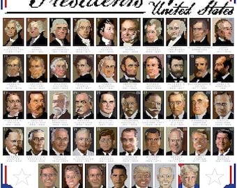 Präsidenten der USA Kreuzstich-Muster: Washington bis Trump 47 (PDF Download)