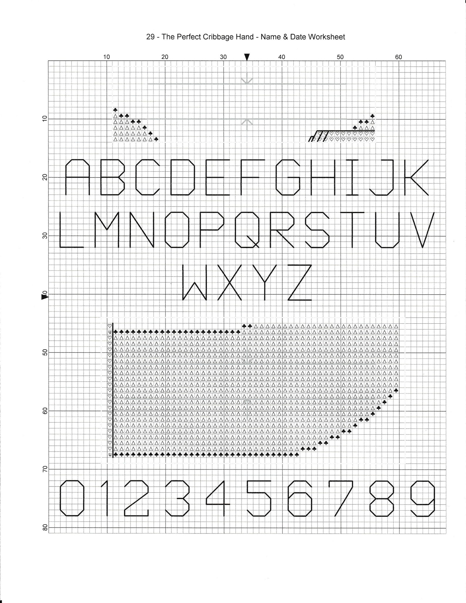 29 the Perfect CRIBBAGE Hand Crossstitch Pattern PDF and Etsy