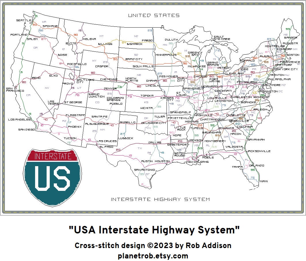 Us Interstate System Map Routes Il Fullxfull.4610122647 Rql3