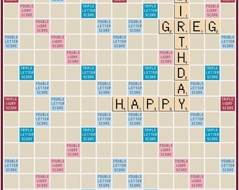 Scrabble Brett Kreuzstichmuster (PDF Sofort-Download)