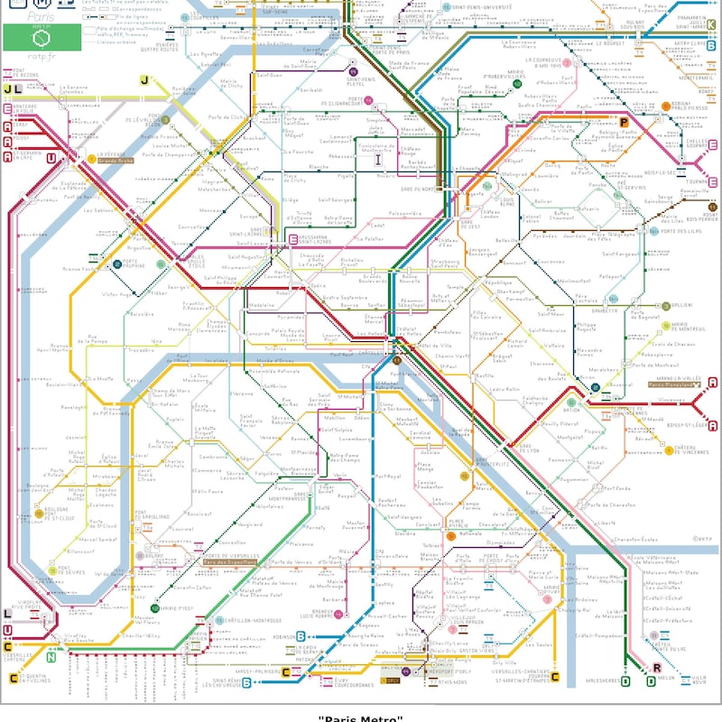 Poster of paris metro Etsy de - Il 800x800.6609919776 C203 