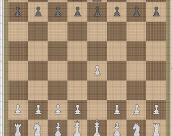 Chess Game Cross-Stitch Pattern: Board & Pieces (PDF Download)
