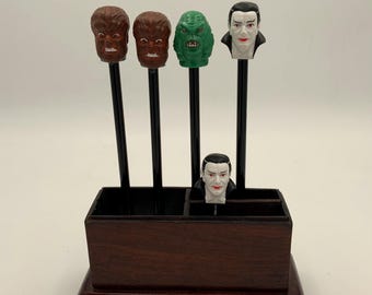 Monster Topper Pencils Universal Studios 1991