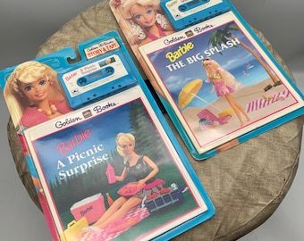 2 sets de cuentos y cintas de Barbie Golden Books