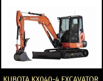 Kubota KX040-4 Excavator Service Repair Manual PDF In Zip Download-workshop manual, repair manual, vehical manual, Owners Manual, manual