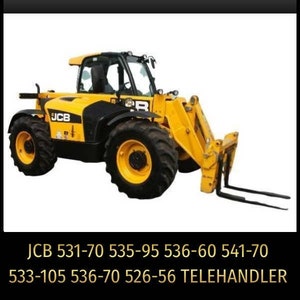 JCB 531-70 535-95 536-60 541-70 533-105 536-70 526-56 Telescopic Handler Service Repair Manual Pdf In Zip Download-Pdf Manual, Wiring manual