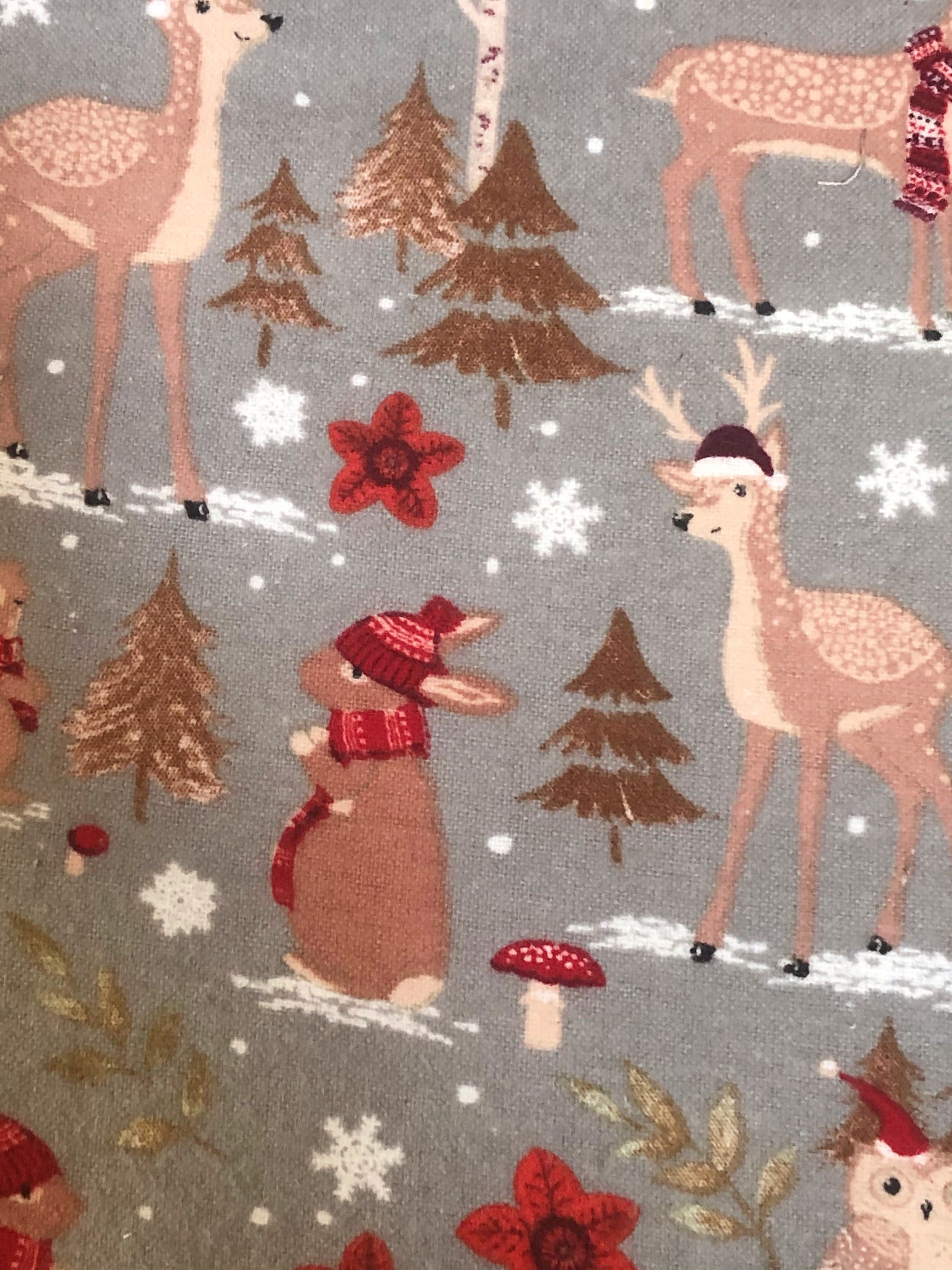 Woodland Animals Pillow, Deer Pillows, Owl pillows, 18 x 18 pillow covers, Holiday Pillows, Grey pil