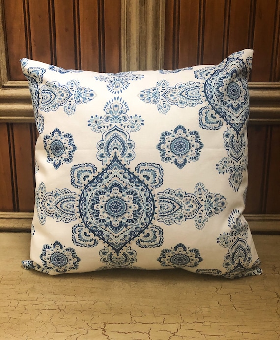 Navy top sofa pillows