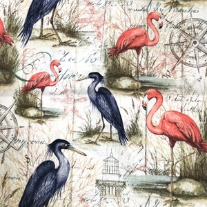 Flamingo Pillow Covers, Blue Heron Pillows, Throw Pillows, Mix and Match Pillows, Coordinating Pillows, Oceanfront Pillows, Throw Pillows