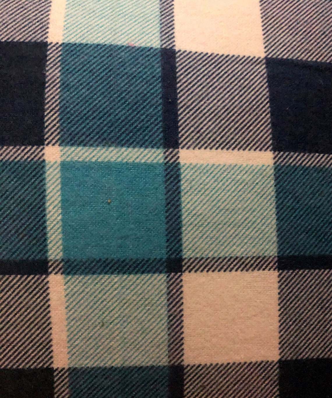 Blue Plaid Pillow Covers Farmhouse Pillows Navy Plaid Pillow Etsy