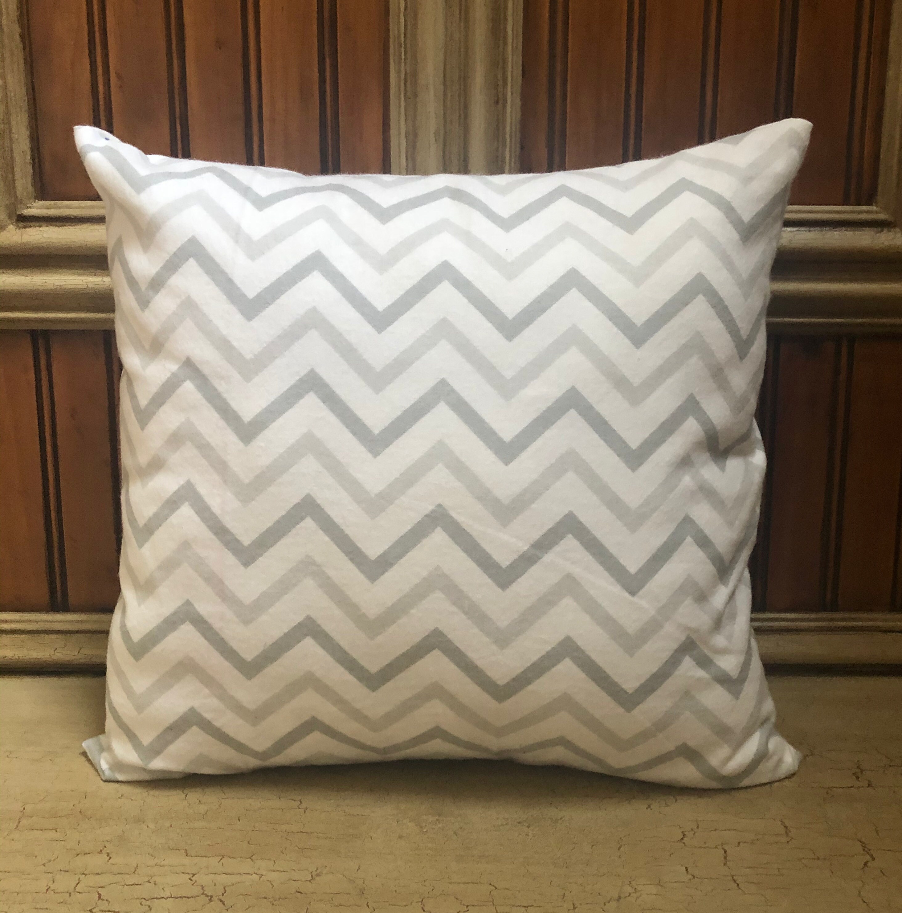 Chevron Pillow Cover, Farmhouse Pillow, Gray Pillow Cover, Couch Throw