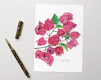 Bougainvillea Greeting card