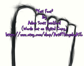 Yeti Foot (2550x3300 or 8.5x11)