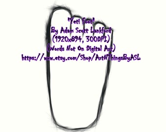 Yeti Foot (1920x894, 300DPI Wallpaper)