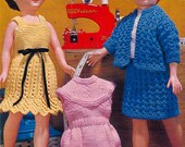 PDF Vintage Doll Clothes Knitting Pattern Teen Doll Teenage Doll 1960s Emu 8156 Shift Dress Yoke 1920s 1950s Skirt Miss Vogue Sheena Sasha