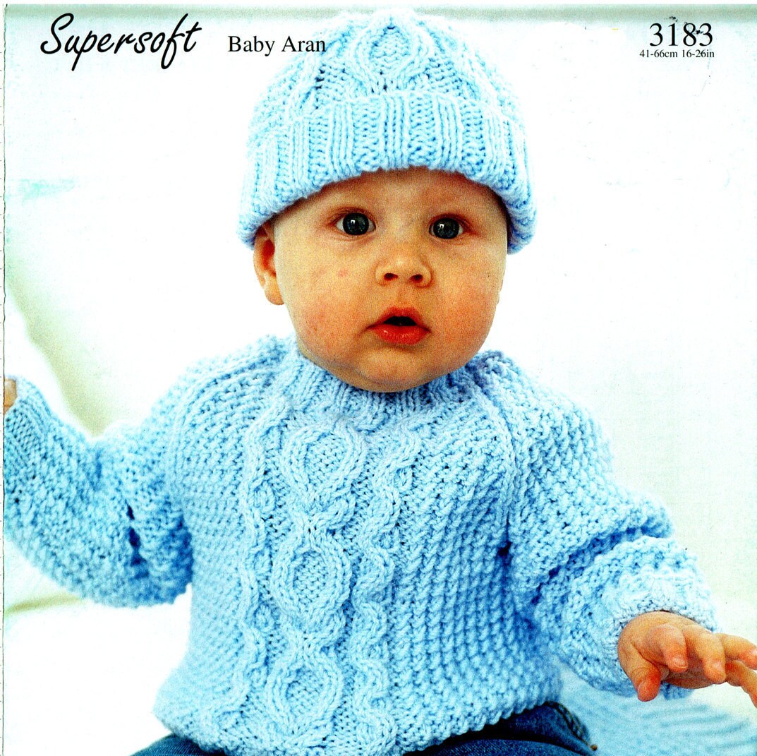 childs aran hat knitting pattern