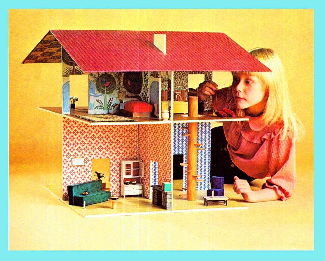 PDF Vintage 1970s DOLL'S HOUSE Pattern Like Carolines Homeopen