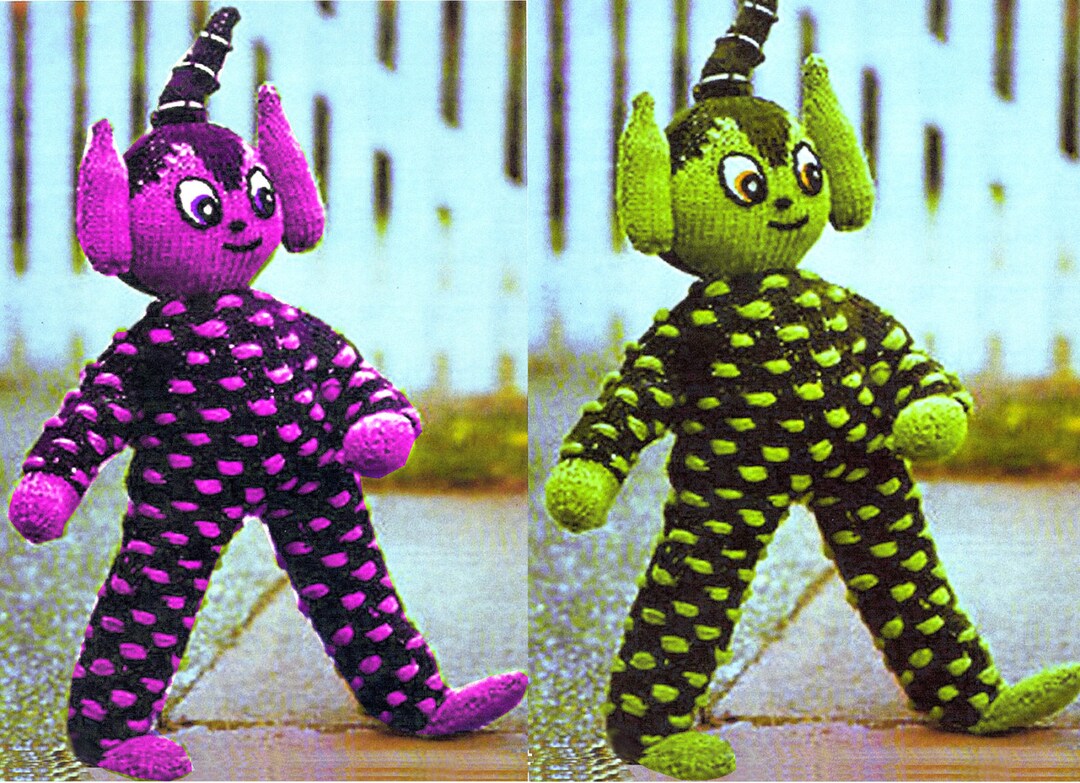 PDF Vintage 1970s Alien Toy Knitting Pattern Teddy, Rag Doll, Elf, 'man ...