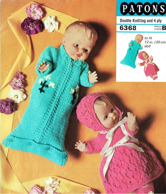 free knitting pattern for dolls sleeping bag