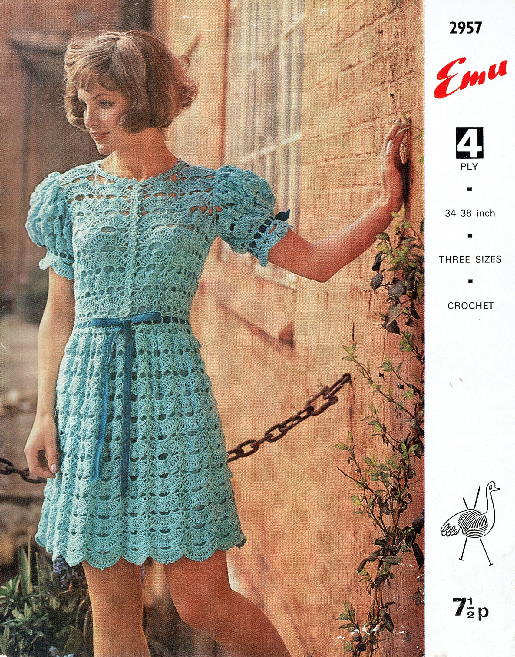 Pdf Vintage 1970s Womens Ladies Lace Tea Dress Crochet Pattern Etsy