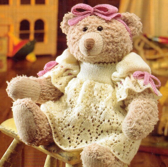 Heirloom Teddy Bear & Lace Dolls Dress Knitting Pattern, Toy, Doll Clothes,  Antique Style, Victoriana, Preemie, Children, Collectablex - Etsy Australia