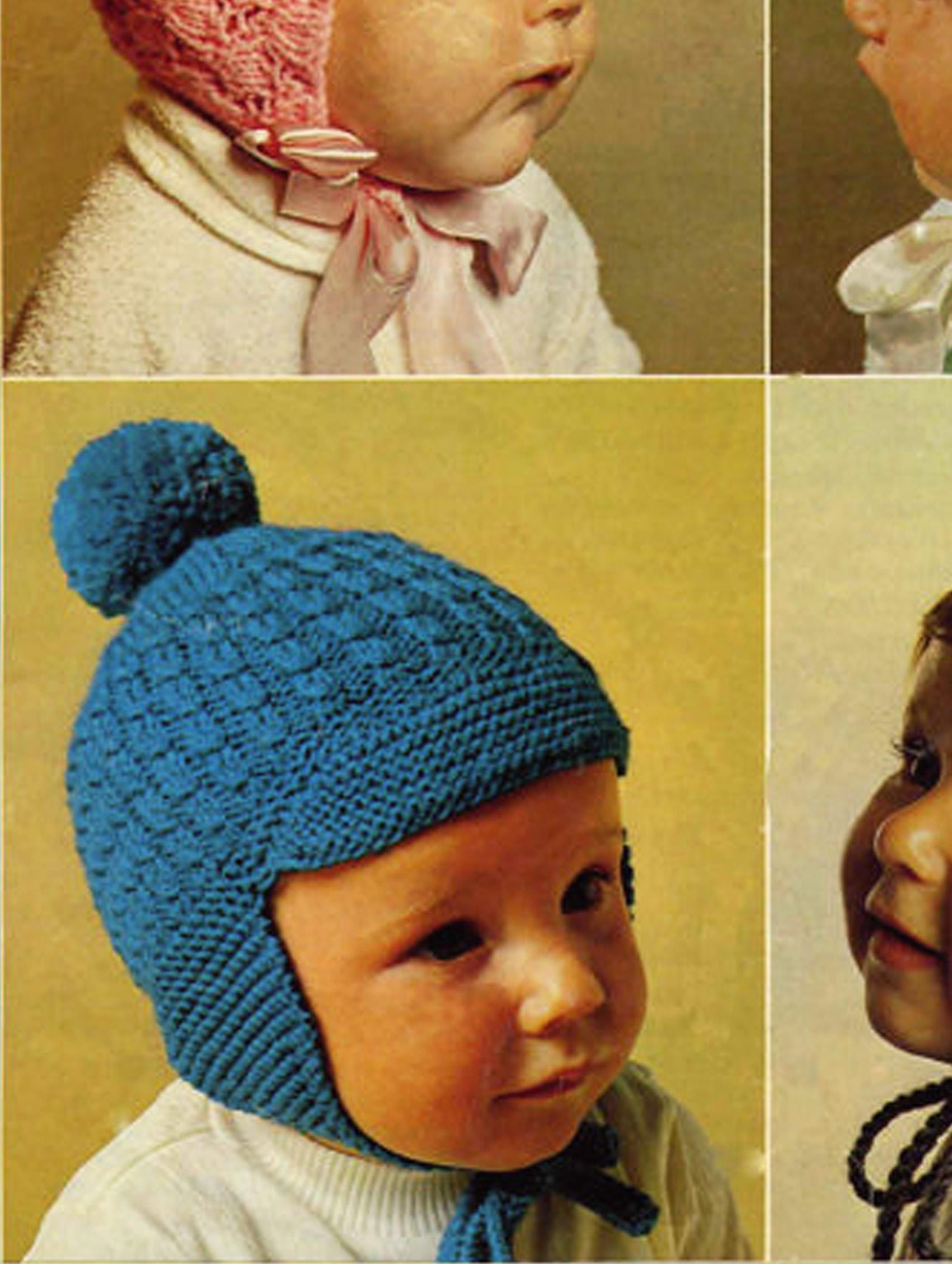Pdf Vintage Baby & Helmets Knitting Pattern Patons Etsy UK