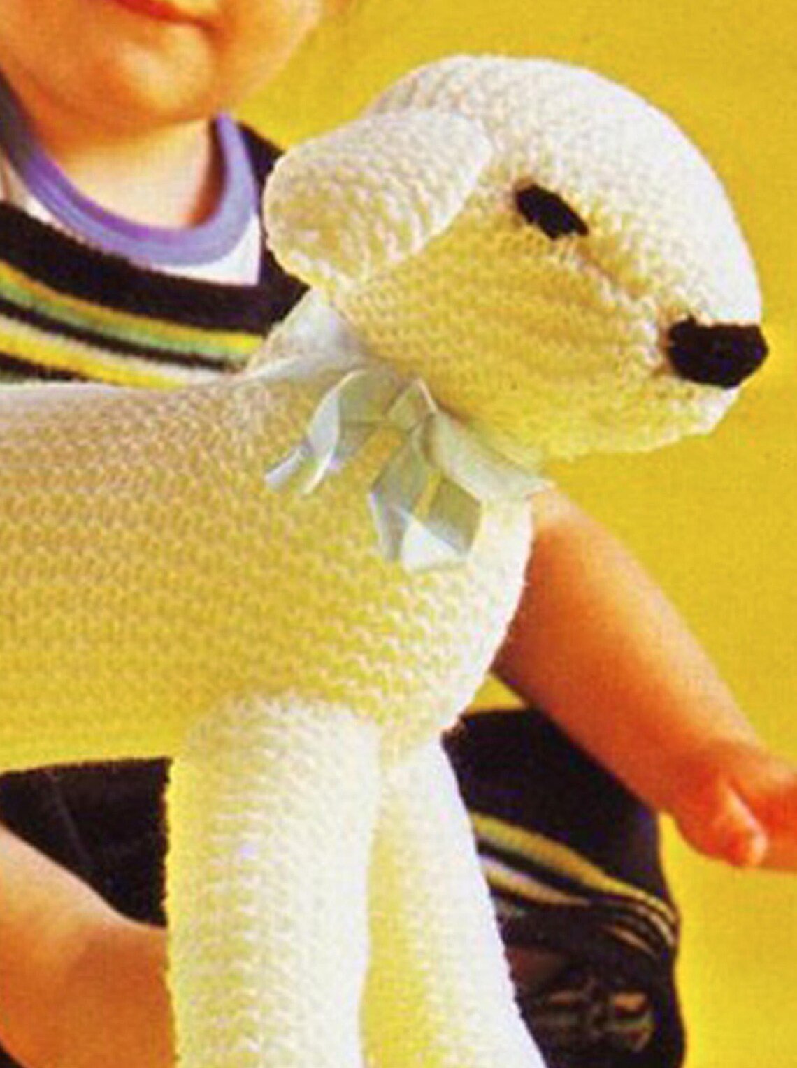 PDF Vintage Spring LAMB Knitting Pattern EASY Sheep Novelty Etsy