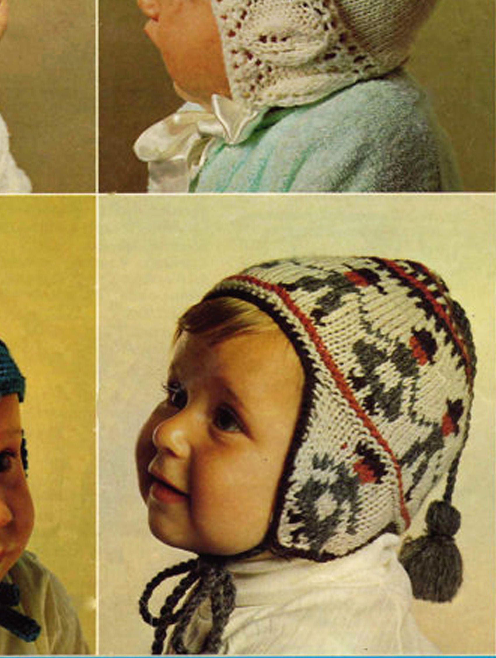 Pdf Vintage Baby & Helmets Knitting Pattern Patons Etsy UK