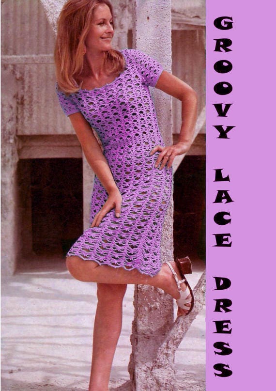 Vintage Womens Ladies Lacy Dress Crochet Pattern, 1970s 1920s Vibe Flapper  Groovy Kitsch Go Go Baby Doll Lolita Skater Mod Austin Powers - Etsy Finland