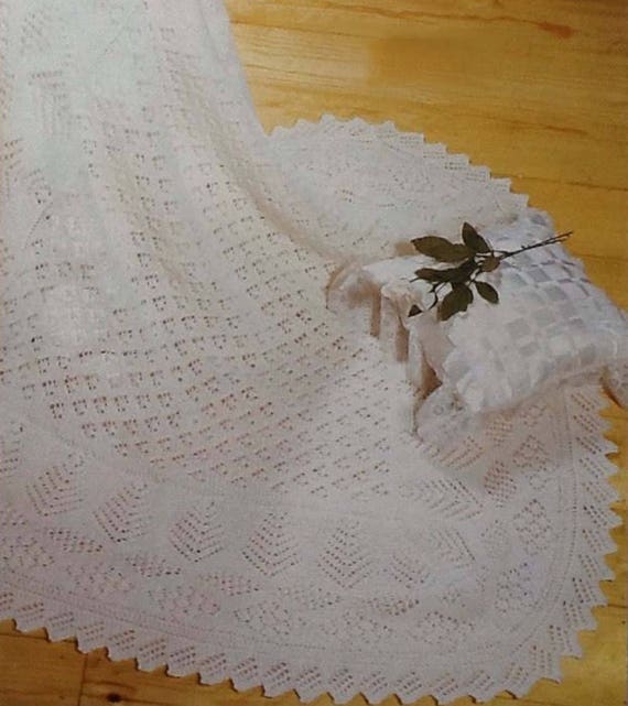 PDF Pretty Baby Christening Shawl Knitting Pattern Blanket Heirloom Baby Doll Lace Shetland Square Lacy Etsy Canada