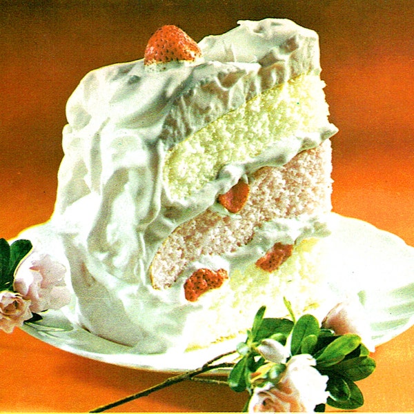 Vintage 1950s 'Slimming Cake' and 6 FREE extra Cake Recipes for you to bake PDF