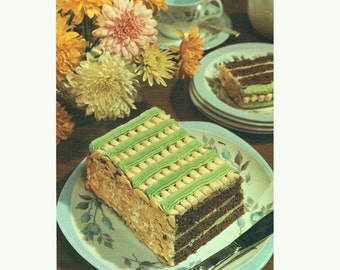 Vintage 1950s 'Almond Layer Cake' and 2 extra FREE Cake Recipes PDF