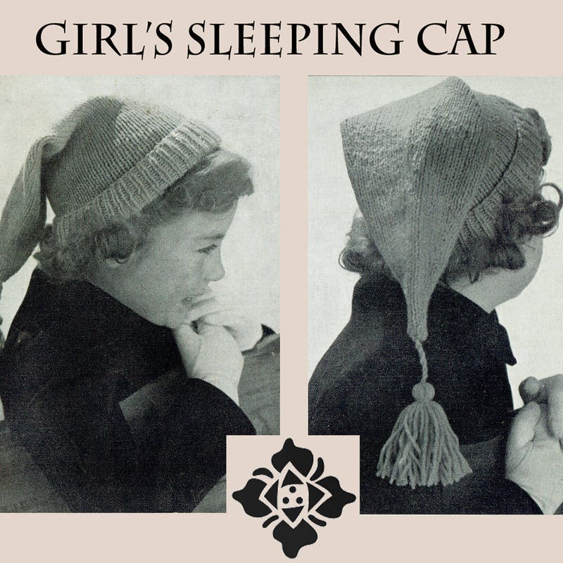 Cap Sleep Patterns Night Caps for Sleeping - Etsy