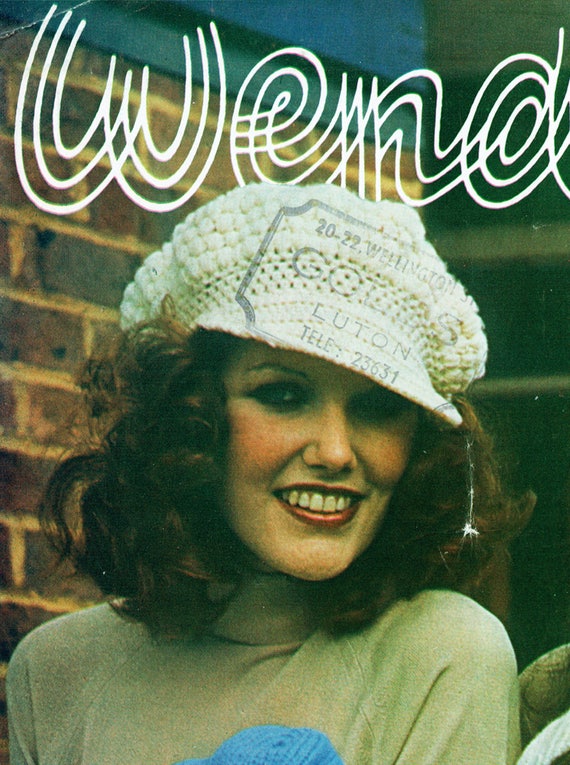 PDF Vintage 1970s Womens Ladies Hat Knitting & Crochet Pattern