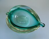 Small Vintage Murano Art Glass Geode bowl Dish